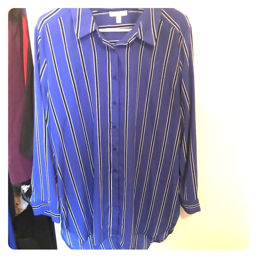 Long blue tunic- never worn